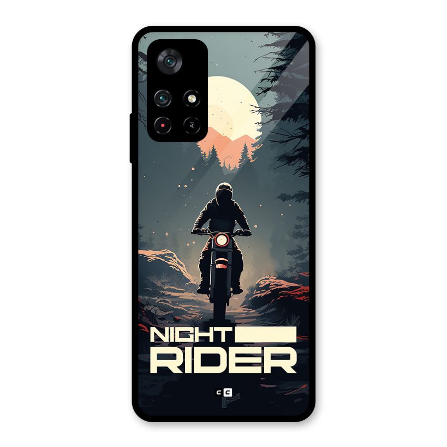 Night Rider Glass Back Case for Poco M4 Pro 5G