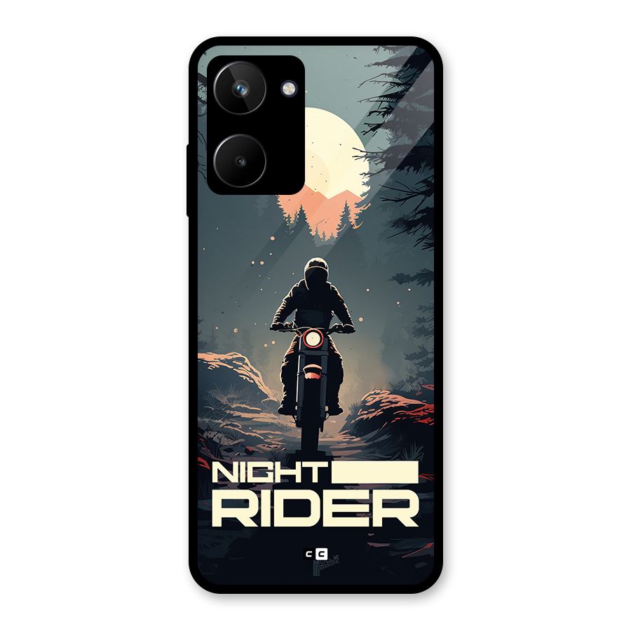 Night Rider Glass Back Case for Realme 10
