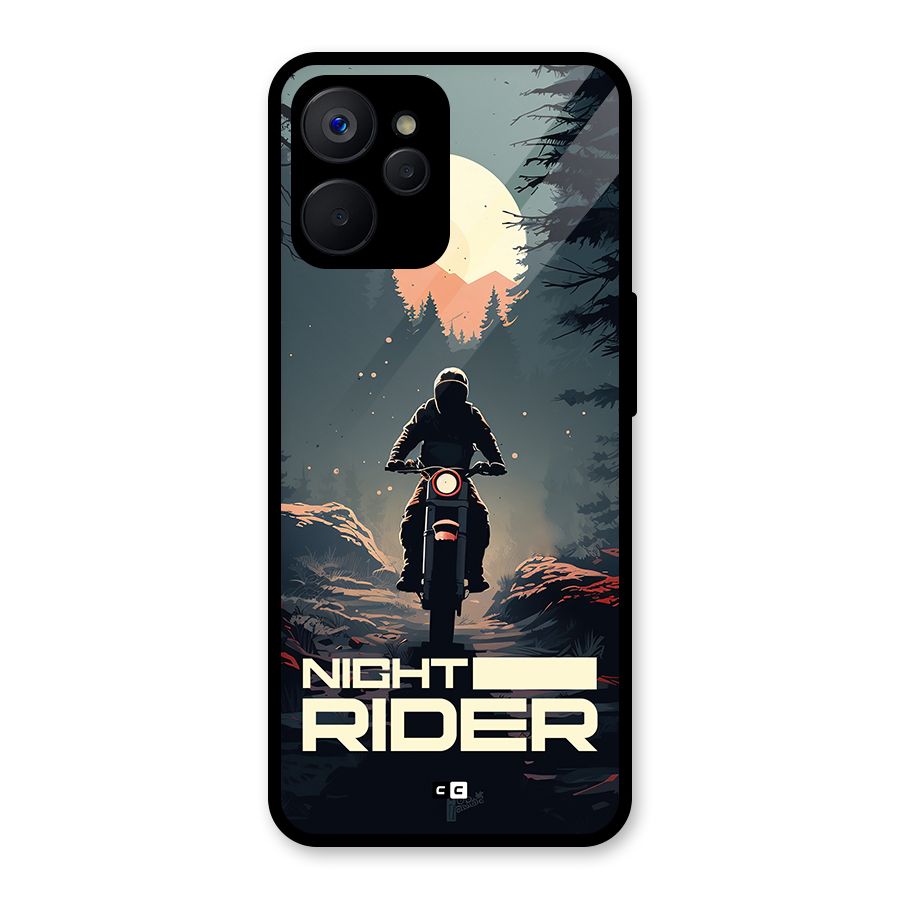 Night Rider Glass Back Case for Realme 9i 5G