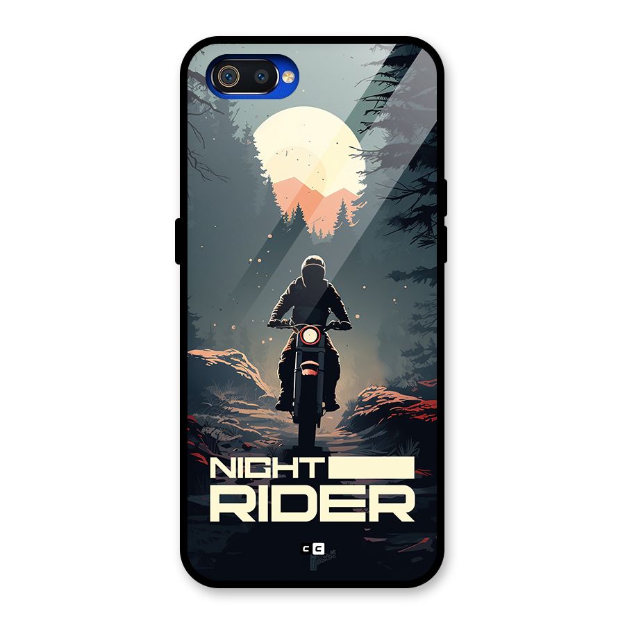 Night Rider Glass Back Case for Realme C2