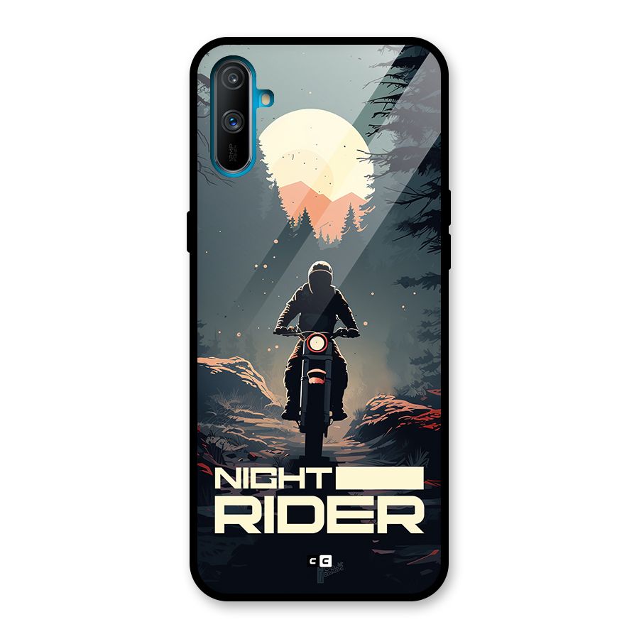 Night Rider Glass Back Case for Realme C3