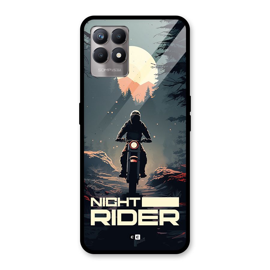 Night Rider Glass Back Case for Realme Narzo 50