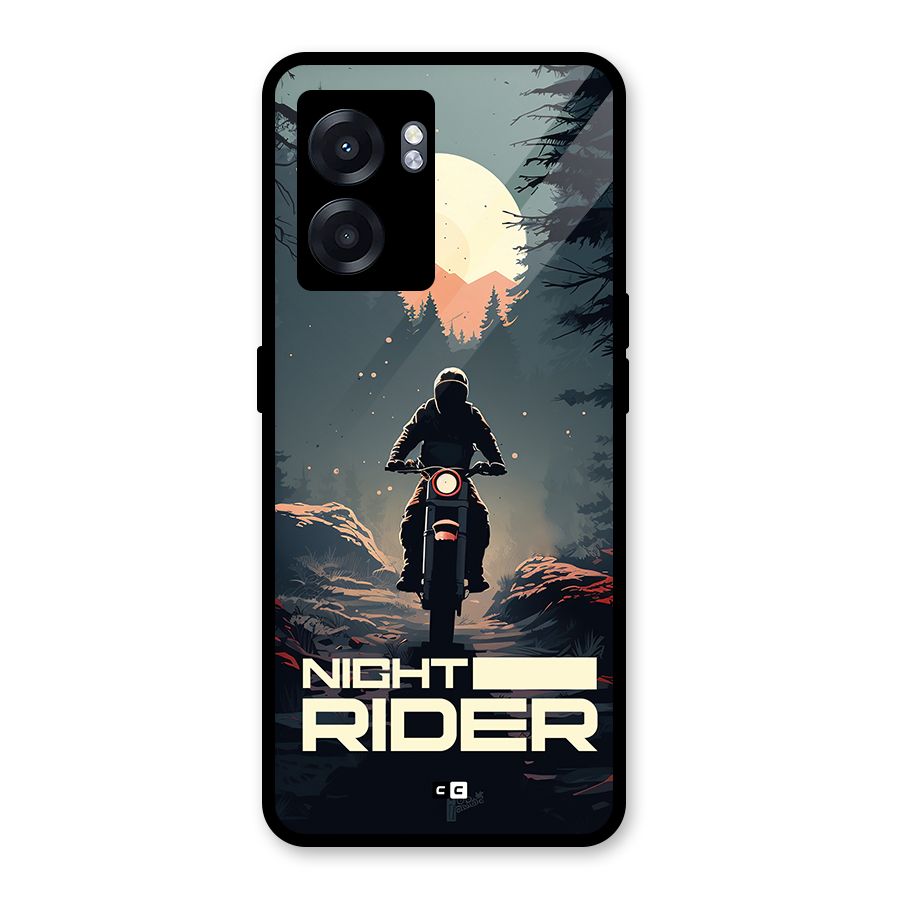 Night Rider Glass Back Case for Realme Narzo 50 5G