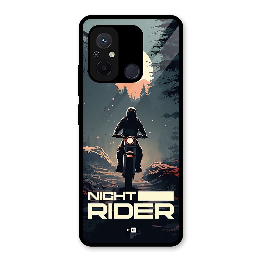 Night Rider Glass Back Case for Redmi 12C