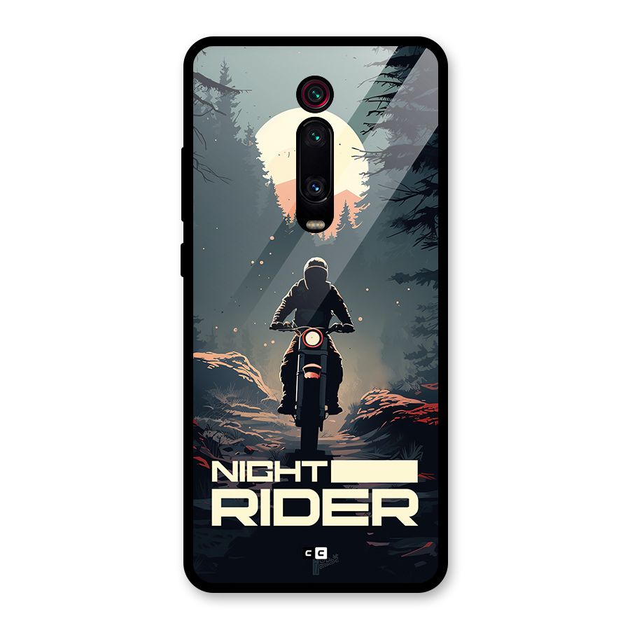 Night Rider Glass Back Case for Redmi K20