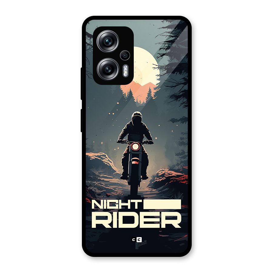 Night Rider Glass Back Case for Redmi K50i