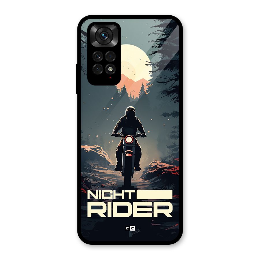 Night Rider Glass Back Case for Redmi Note 11S