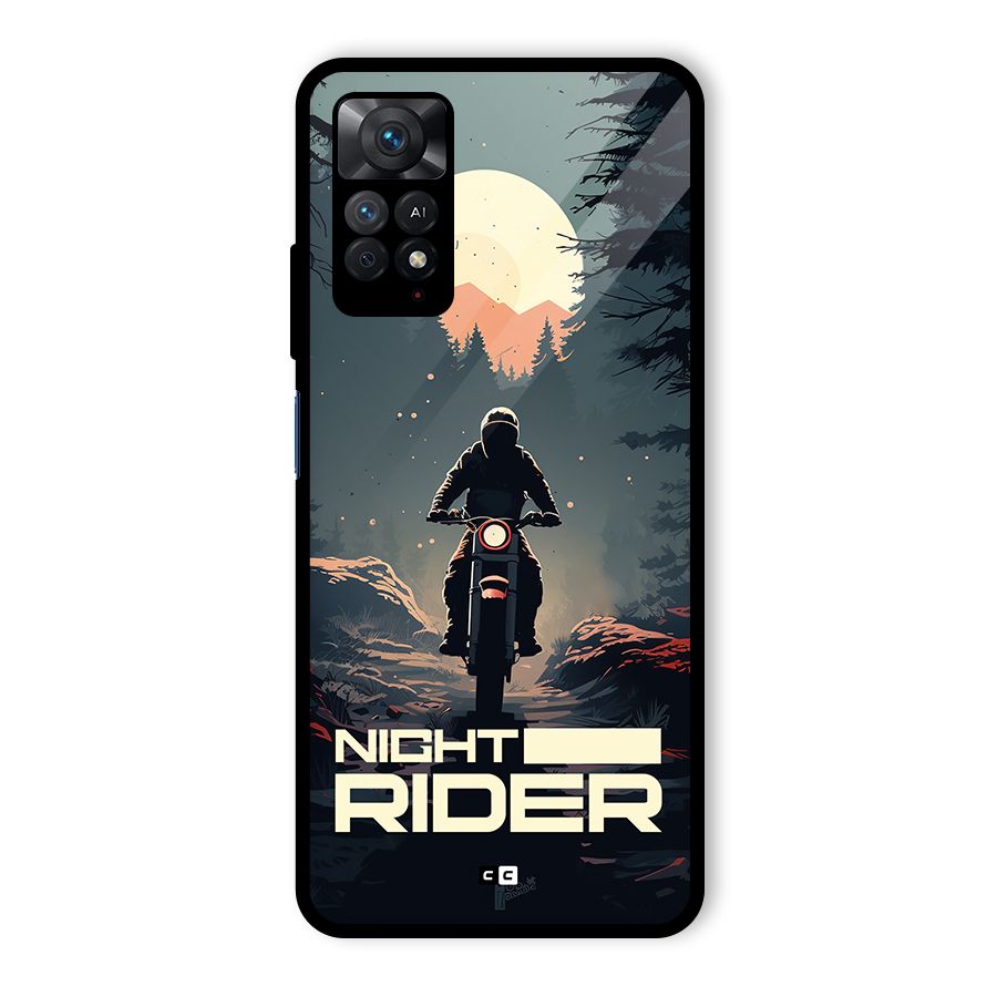 Night Rider Glass Back Case for Redmi Note 11 Pro Plus 5G