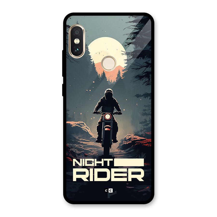 Night Rider Glass Back Case for Redmi Note 5 Pro