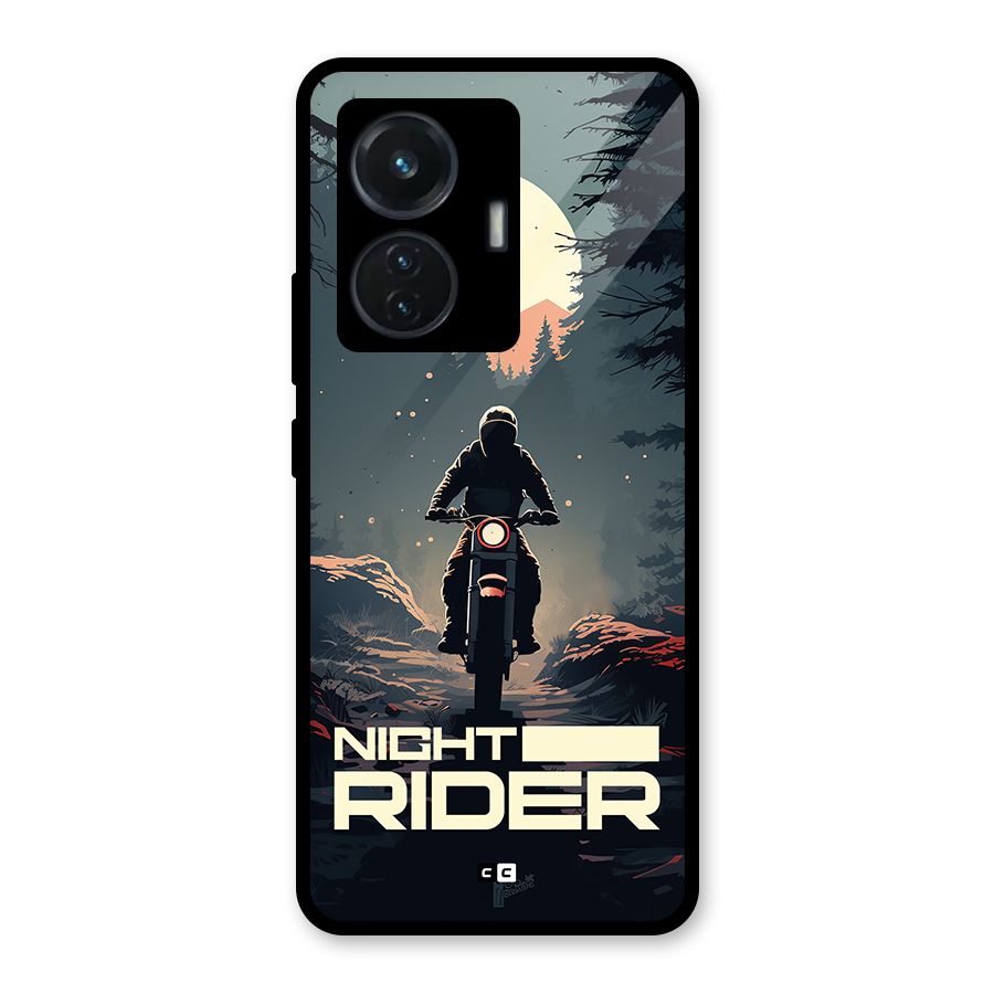 Night Rider Glass Back Case for Vivo T1 44W