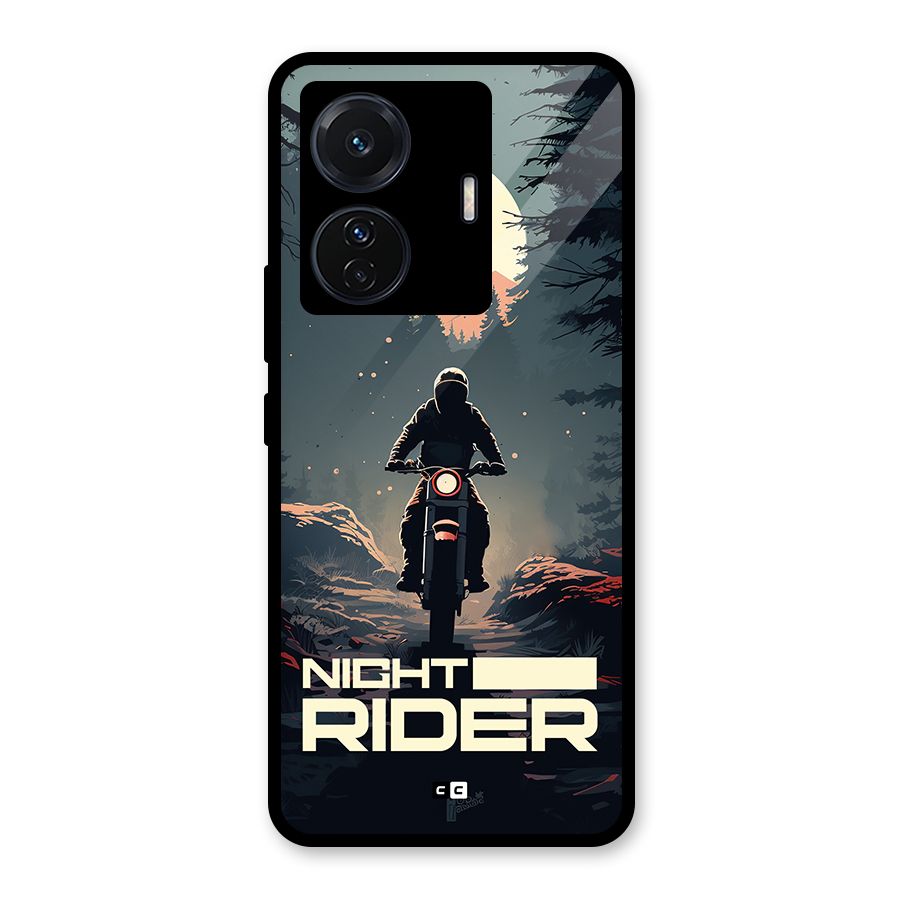Night Rider Glass Back Case for Vivo T1 Pro