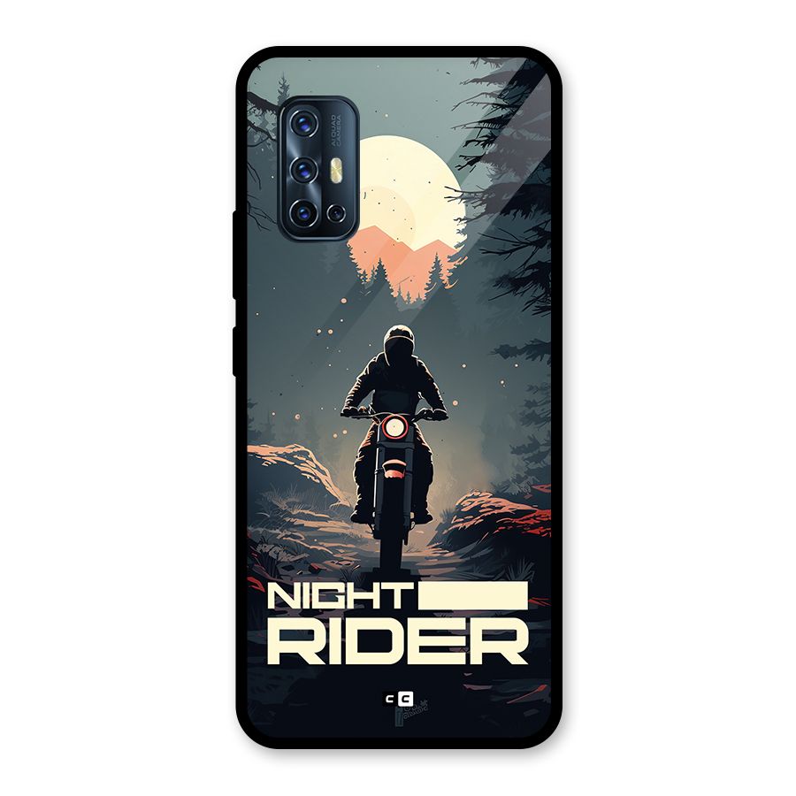 Night Rider Glass Back Case for Vivo V17