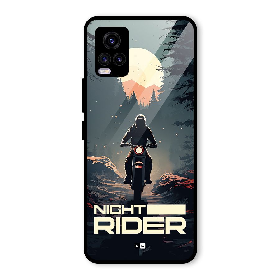 Night Rider Glass Back Case for Vivo V20