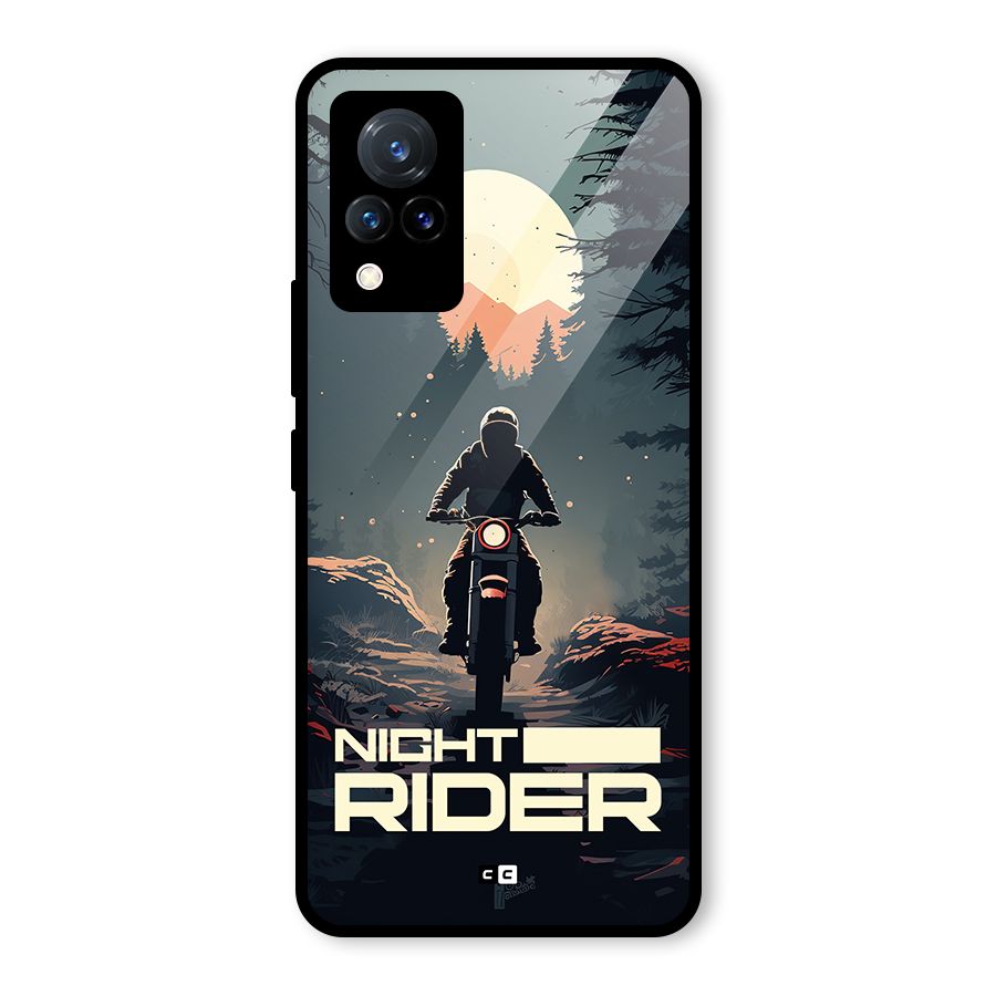 Night Rider Glass Back Case for Vivo V21 5G