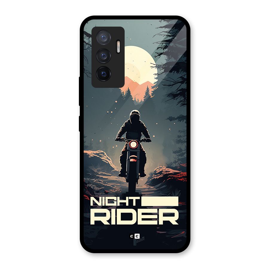 Night Rider Glass Back Case for Vivo V23e