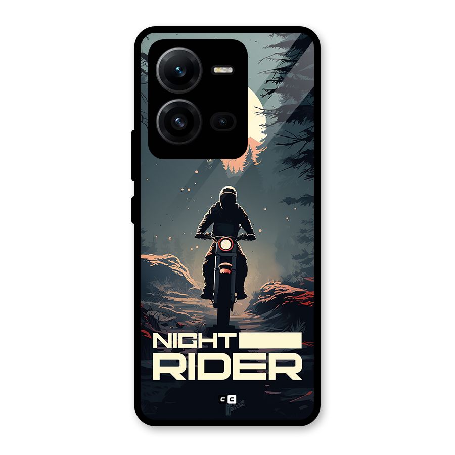 Night Rider Glass Back Case for Vivo V25