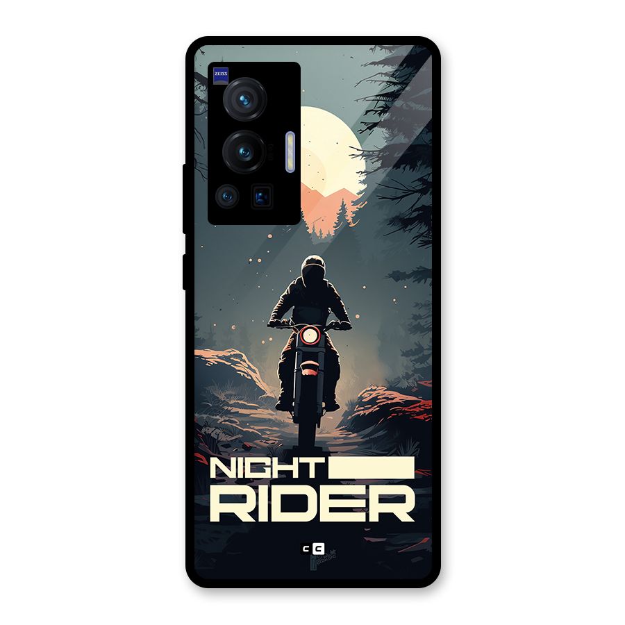 Night Rider Glass Back Case for Vivo X70 Pro