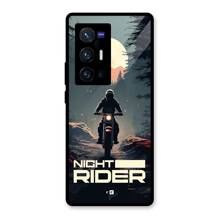 Night Rider Glass Back Case for Vivo X70 Pro Plus