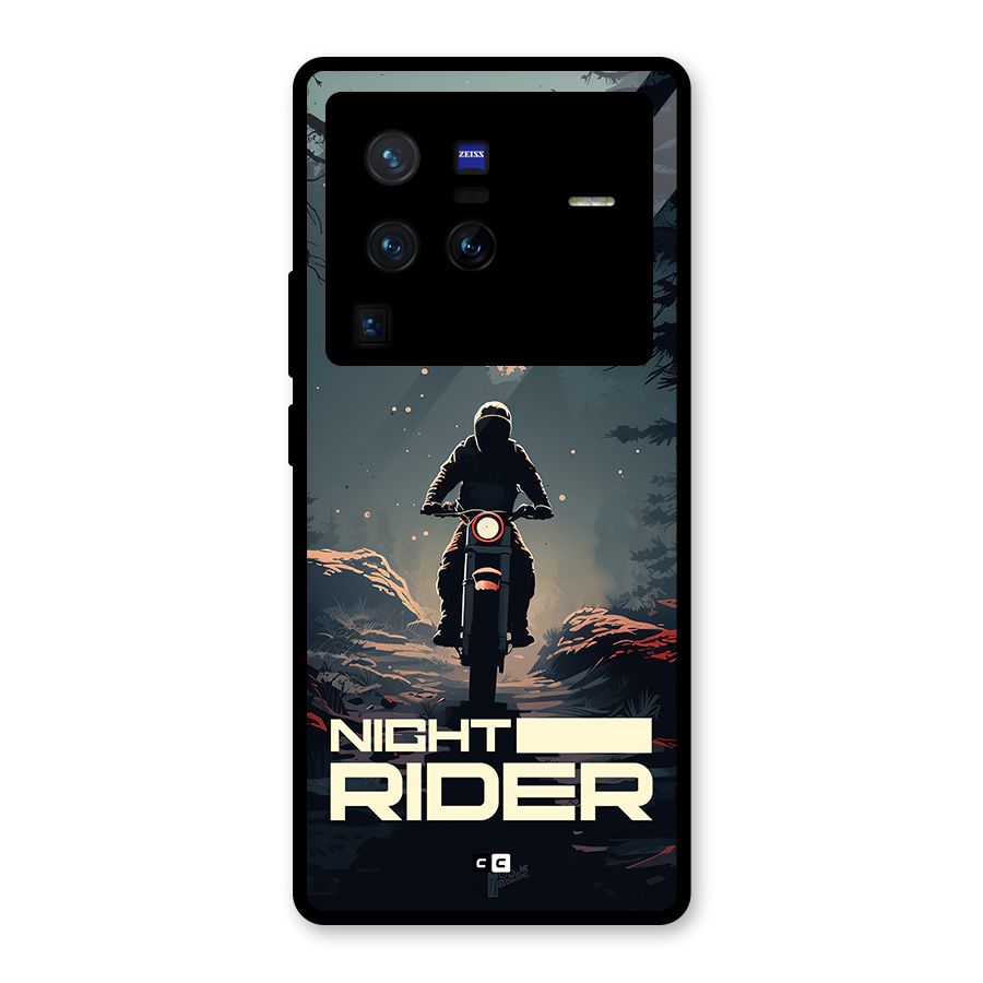 Night Rider Glass Back Case for Vivo X80 Pro
