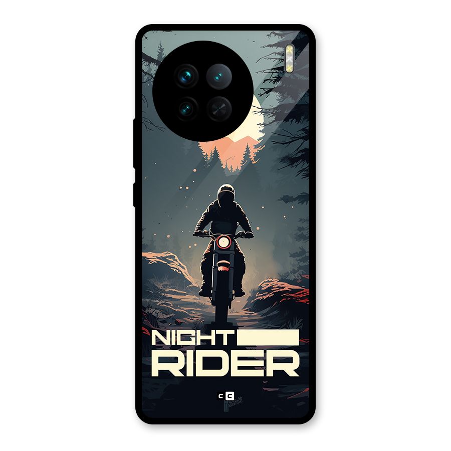 Night Rider Glass Back Case for Vivo X90