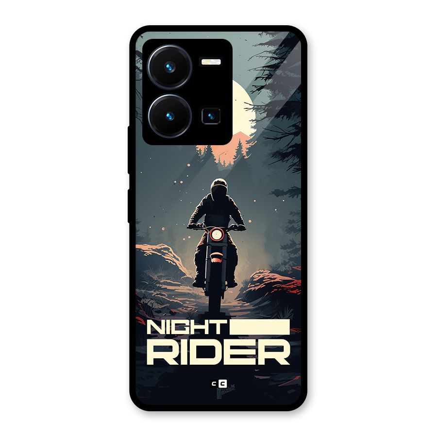 Night Rider Glass Back Case for Vivo Y35