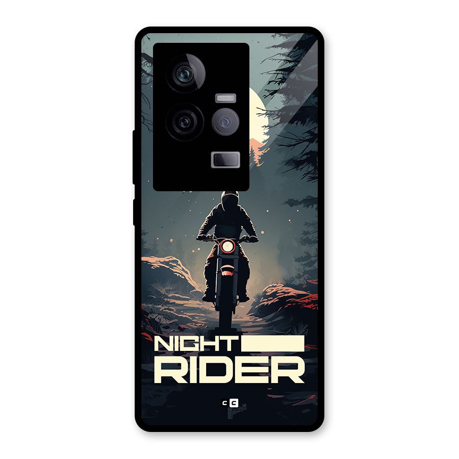 Night Rider Glass Back Case for Vivo iQOO 11 5G