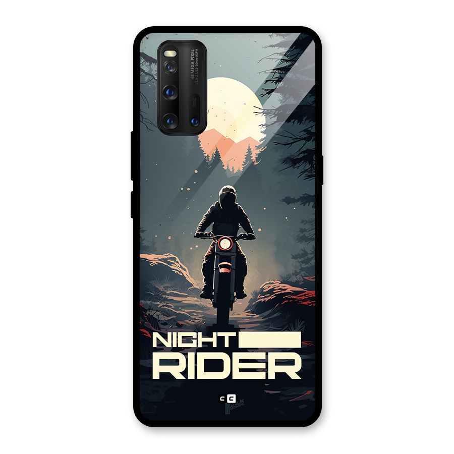 Night Rider Glass Back Case for Vivo iQOO 3