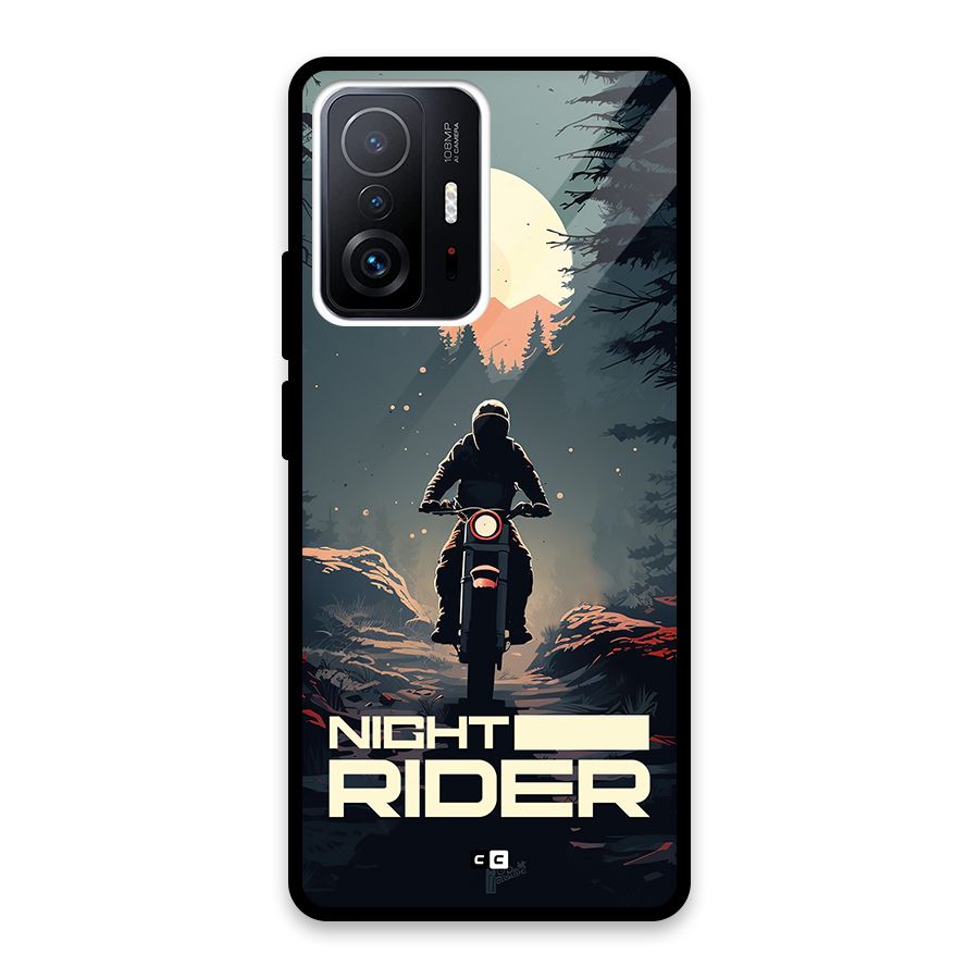 Night Rider Glass Back Case for Xiaomi 11T Pro