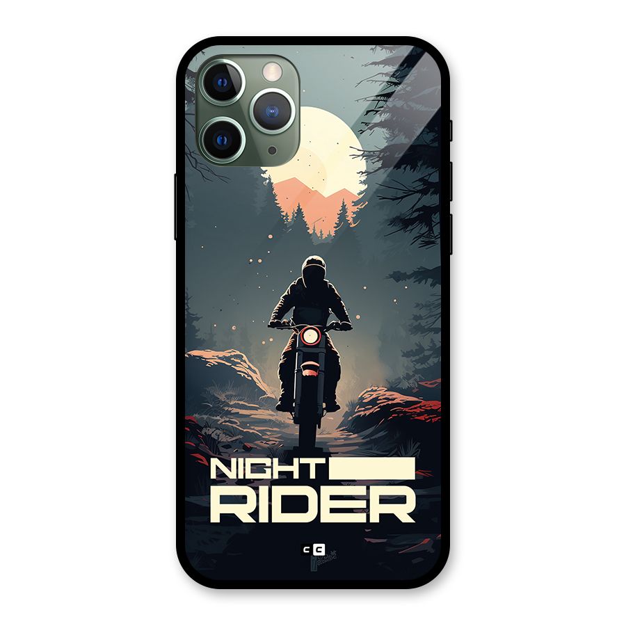 Night Rider Glass Back Case for iPhone 11 Pro