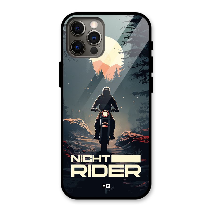 Night Rider Glass Back Case for iPhone 12 Pro