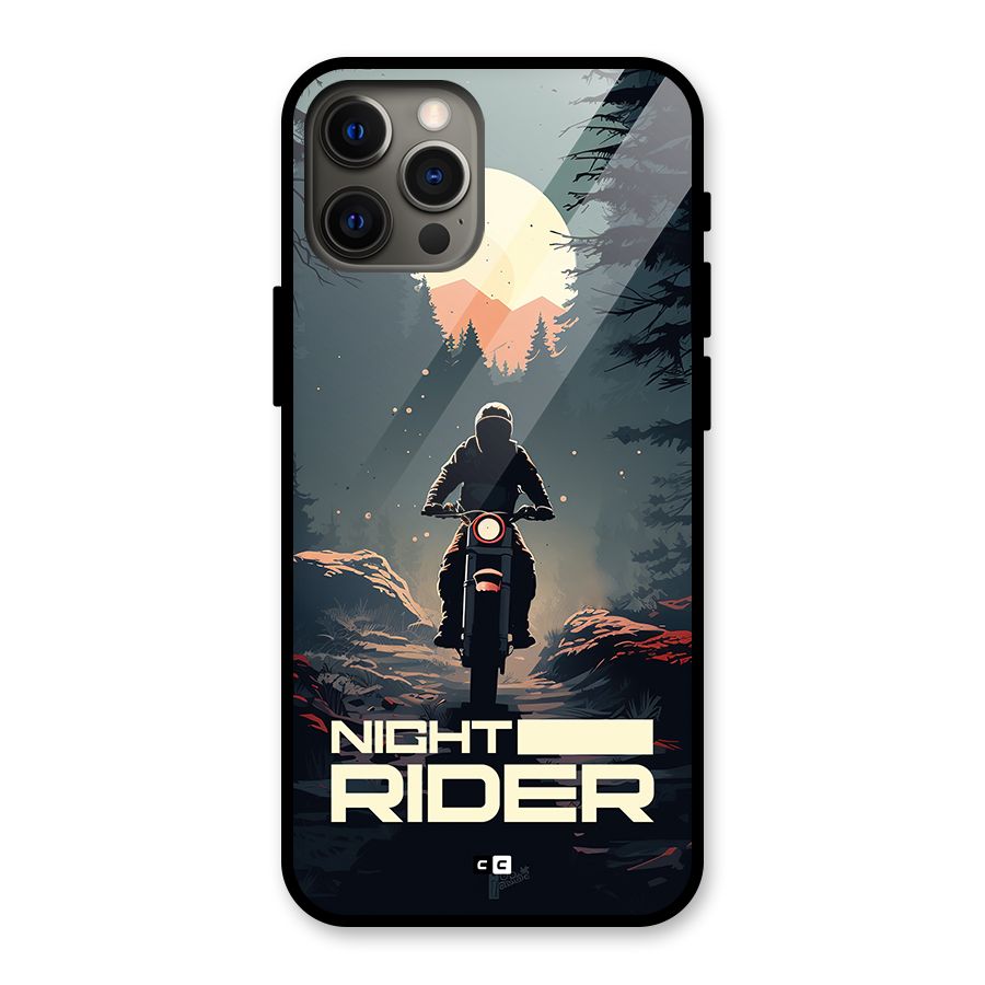 Night Rider Glass Back Case for iPhone 12 Pro Max