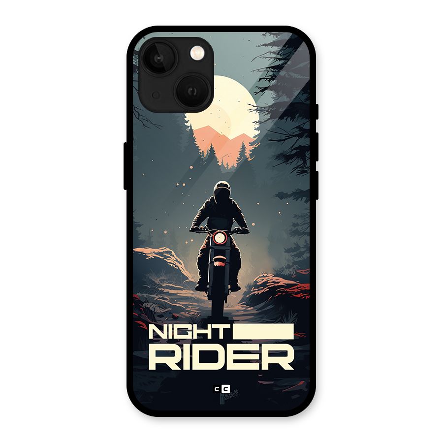 Night Rider Glass Back Case for iPhone 13
