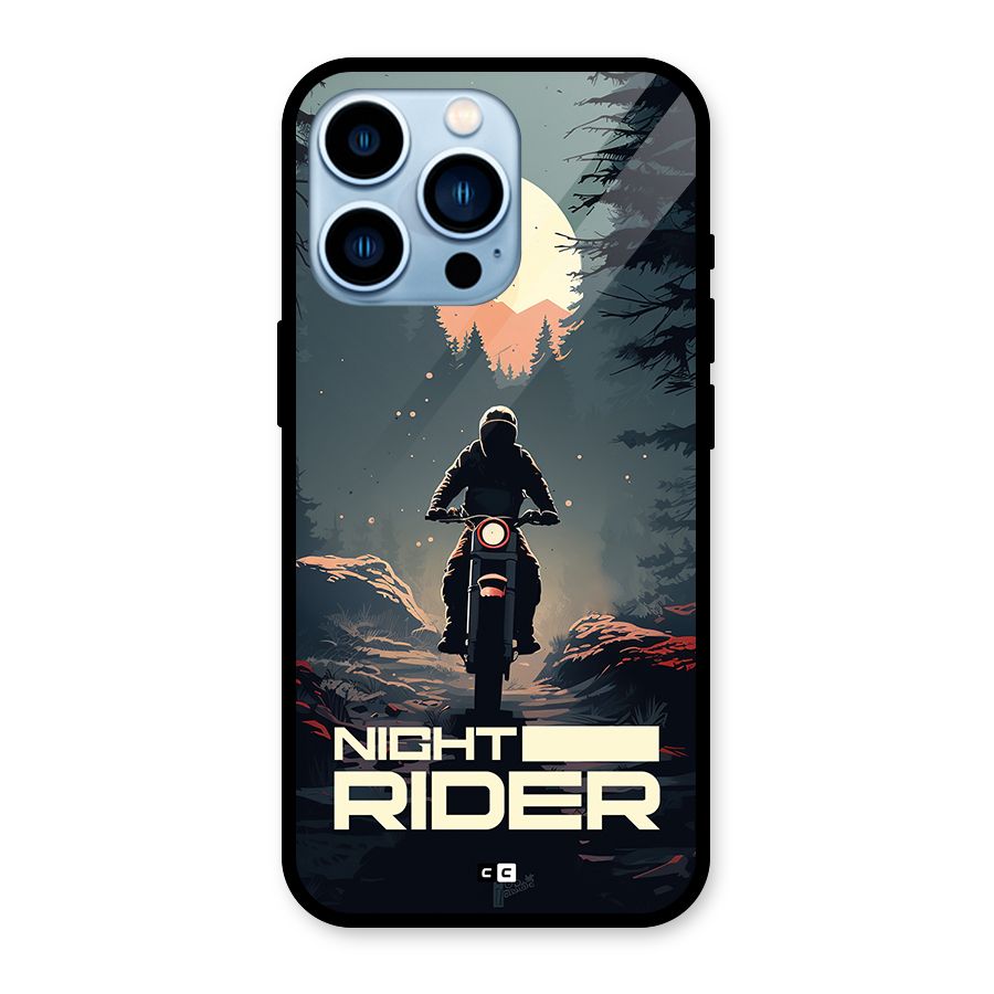 Night Rider Glass Back Case for iPhone 13 Pro