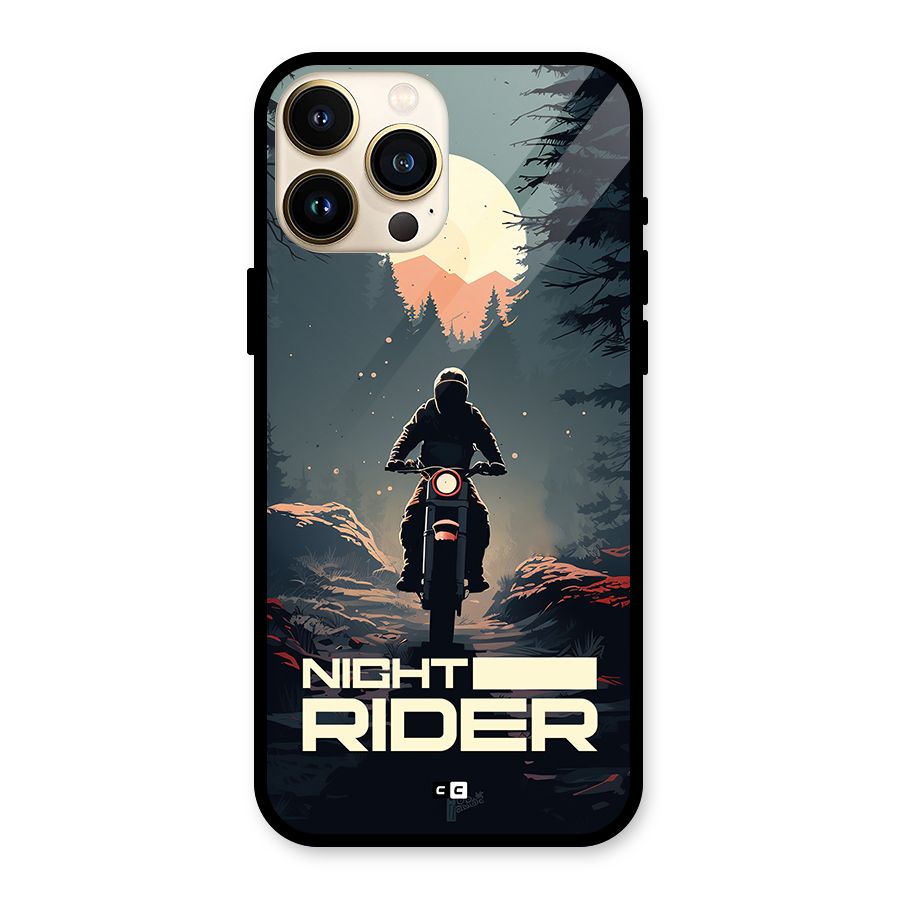 Night Rider Glass Back Case for iPhone 13 Pro Max
