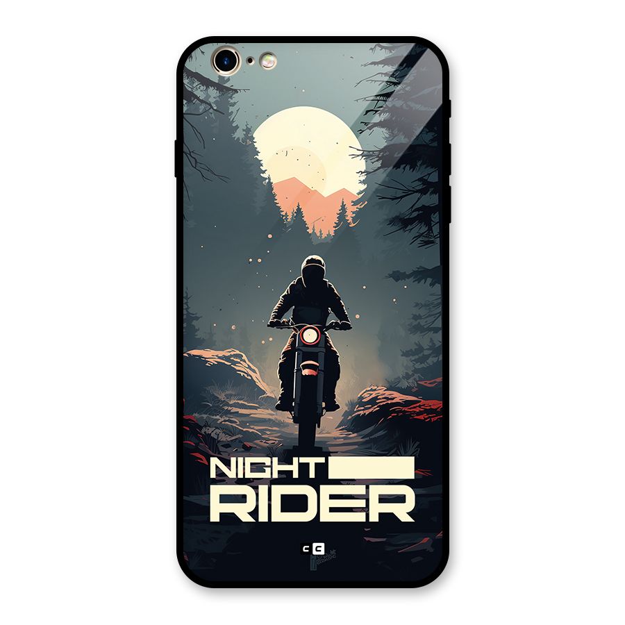 Night Rider Glass Back Case for iPhone 6 Plus 6S Plus