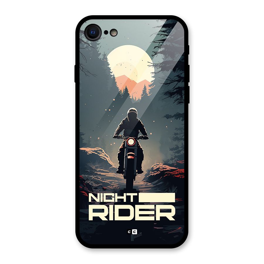 Night Rider Glass Back Case for iPhone 7