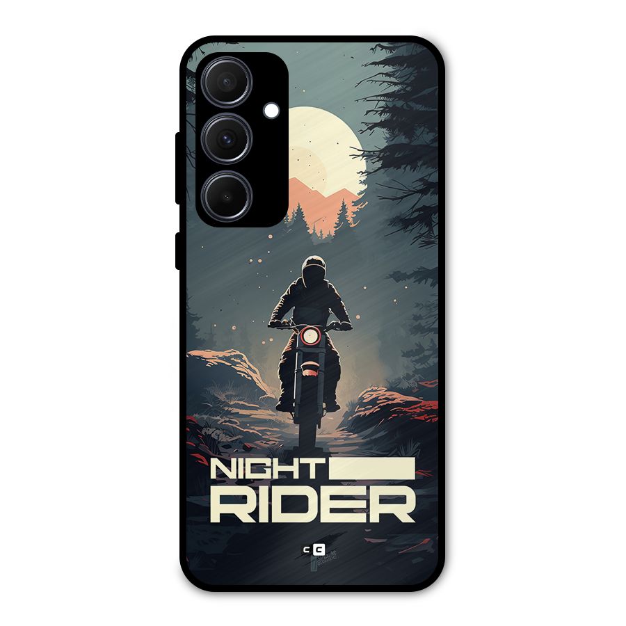 Night Rider Metal Back Case for Galaxy A35