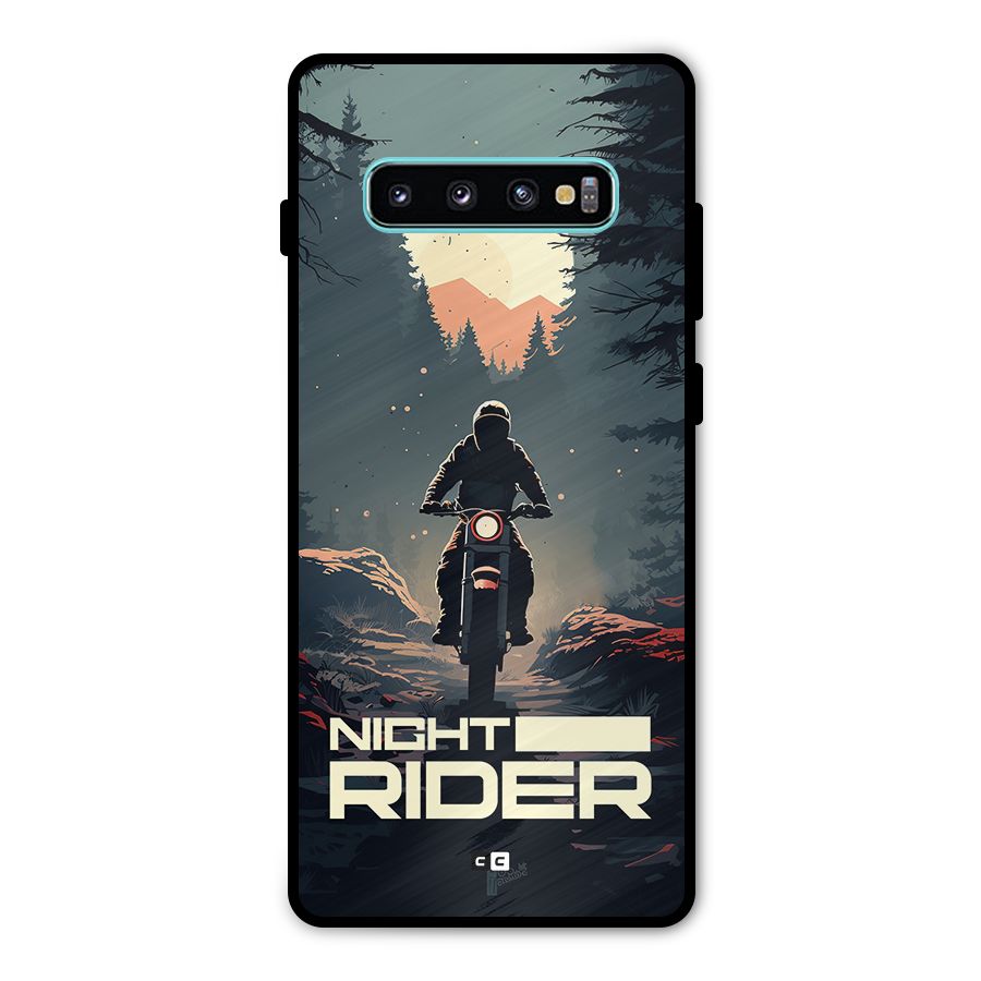 Night Rider Metal Back Case for Galaxy S10 Plus