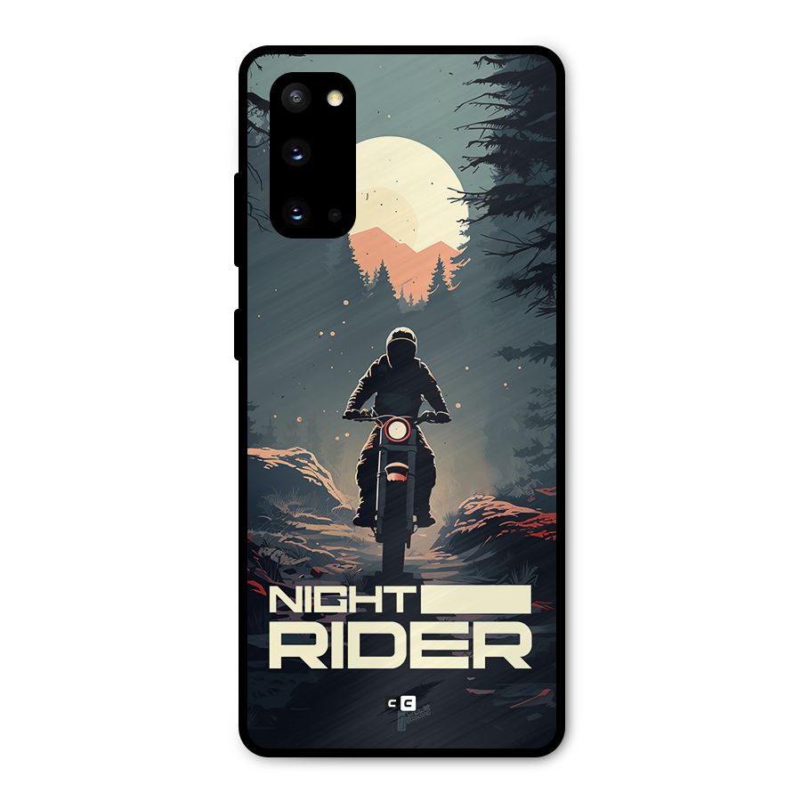 Night Rider Metal Back Case for Galaxy S20
