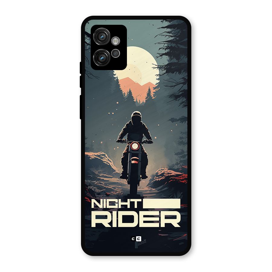 Night Rider Metal Back Case for Moto G32