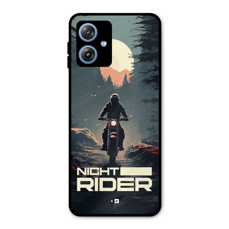 Night Rider Metal Back Case for Moto G54