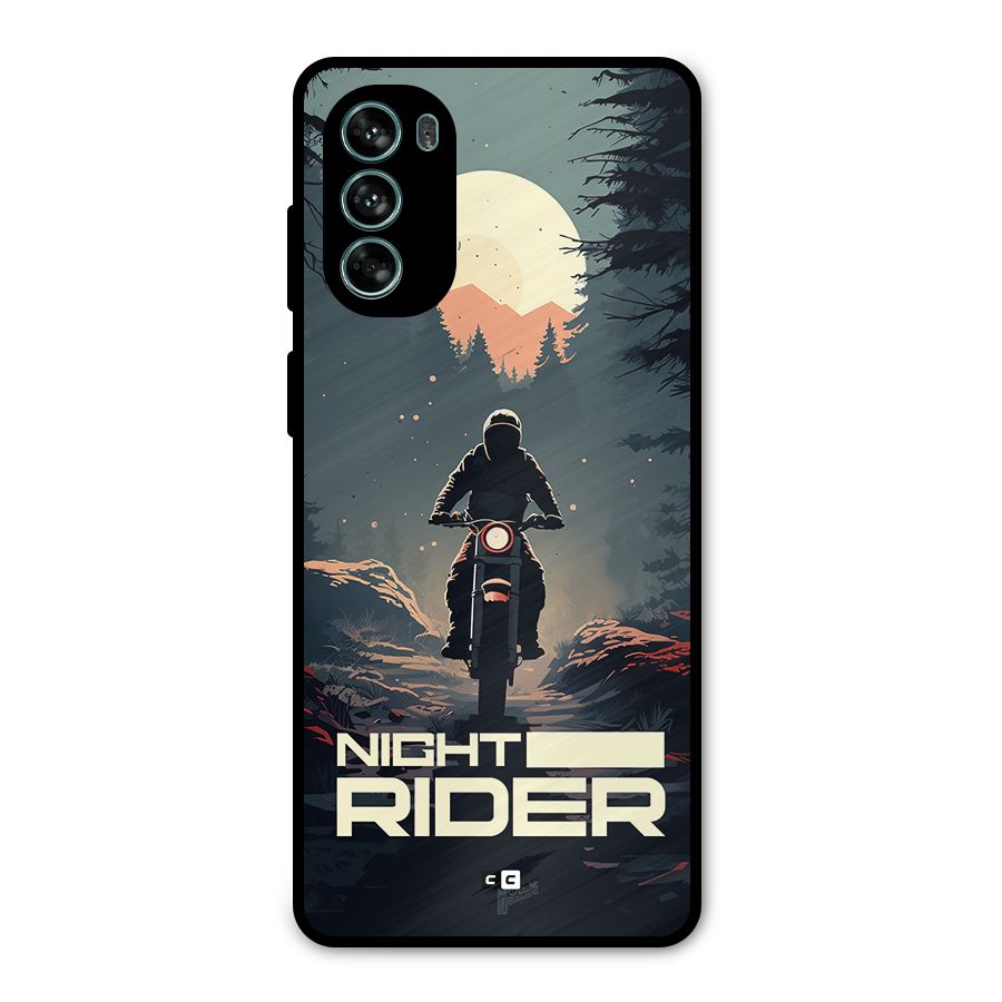 Night Rider Metal Back Case for Moto G62