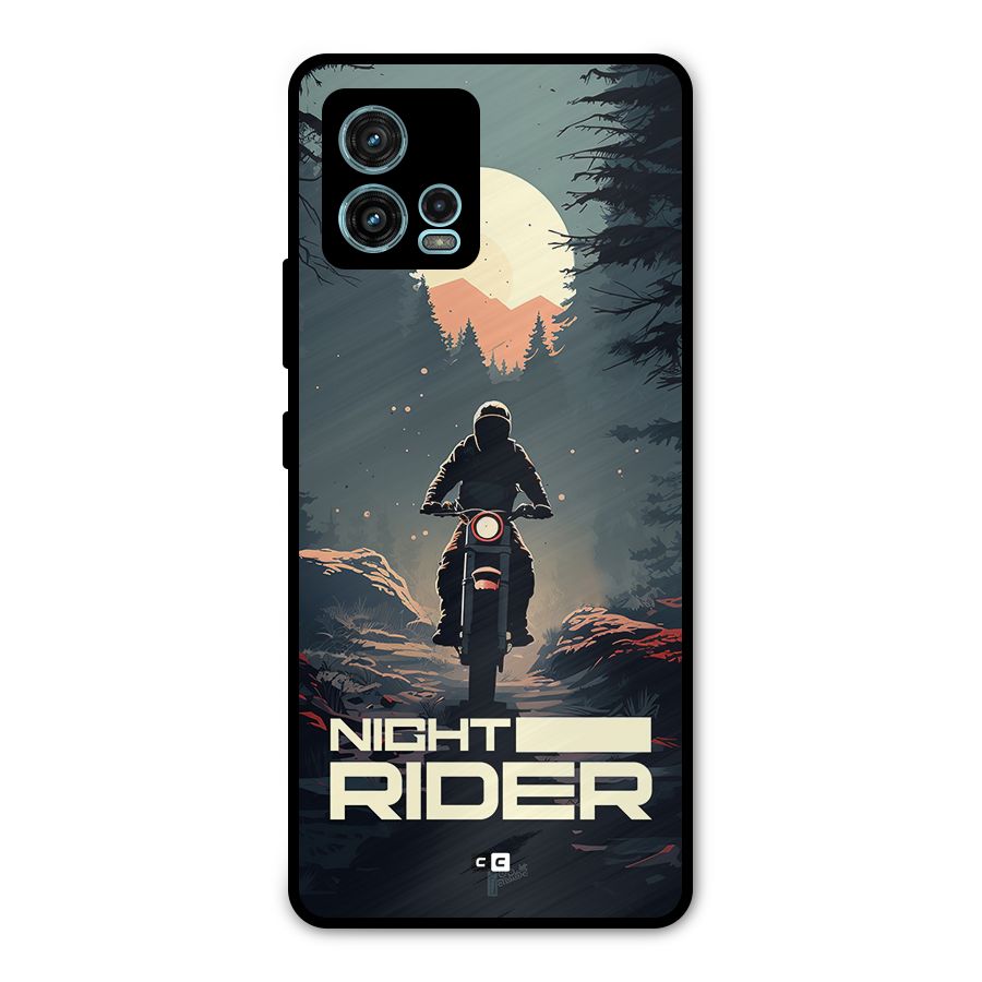 Night Rider Metal Back Case for Moto G72