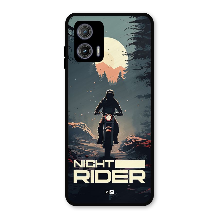 Night Rider Metal Back Case for Moto G73