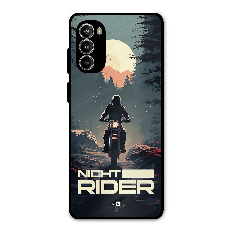 Night Rider Metal Back Case for Moto G82