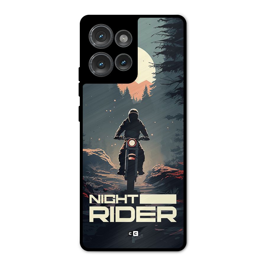 Night Rider Metal Back Case for Motorola Edge 50