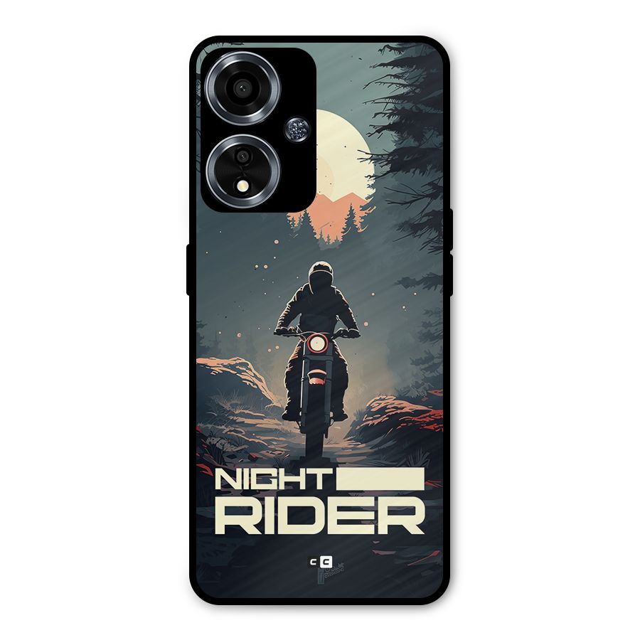 Night Rider Metal Back Case for Oppo A59