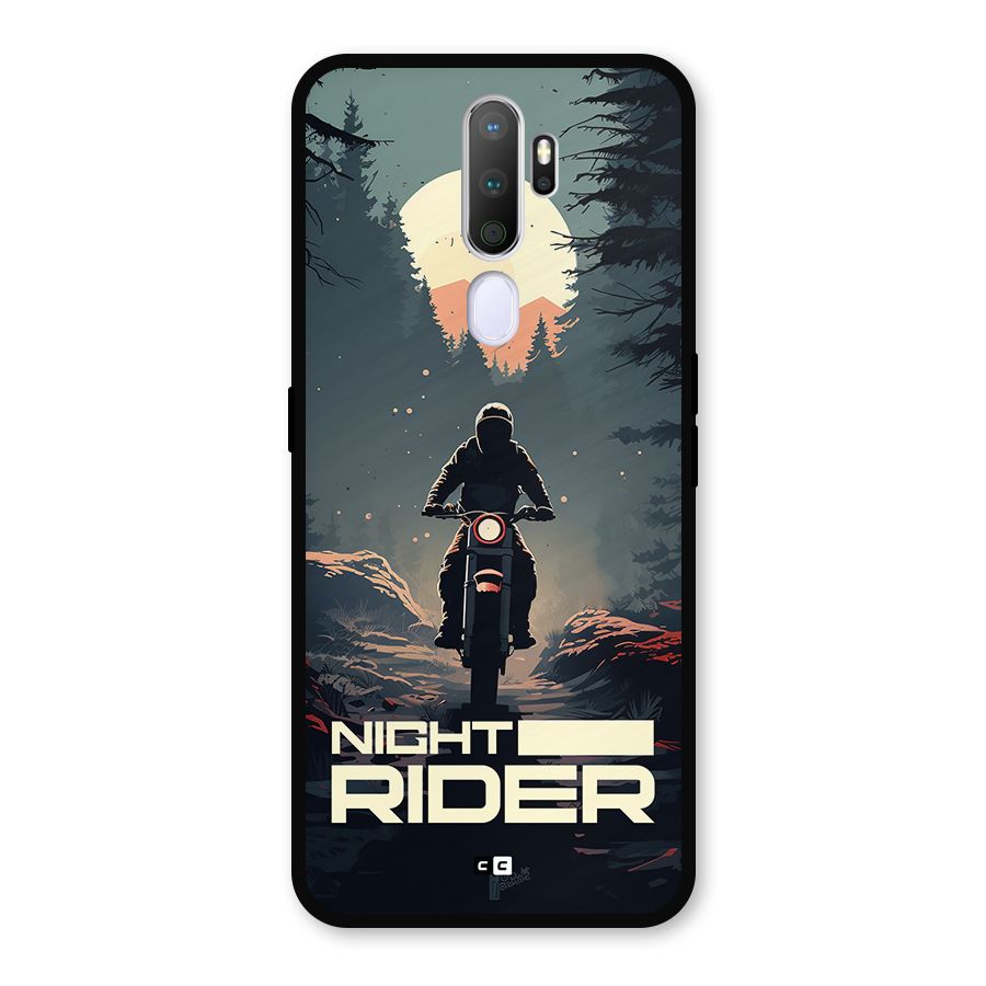 Night Rider Metal Back Case for Oppo A5 (2020)