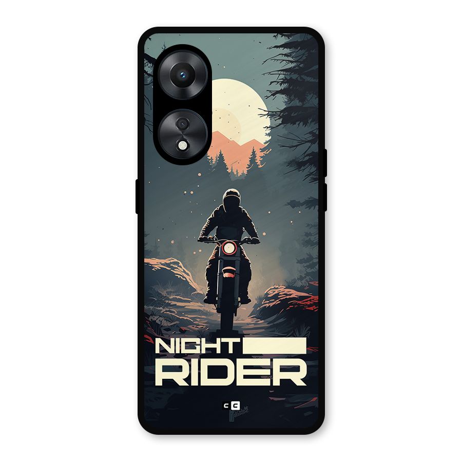 Night Rider Metal Back Case for Oppo A78
