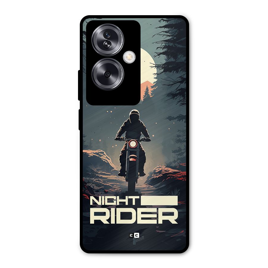 Night Rider Metal Back Case for Oppo A79 5G